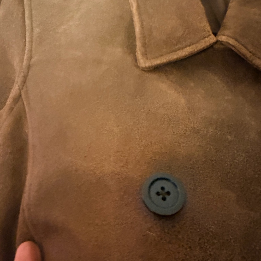 Gorgeous SUNDANCE leather Double-Breasted coat - Picture 11 of 13